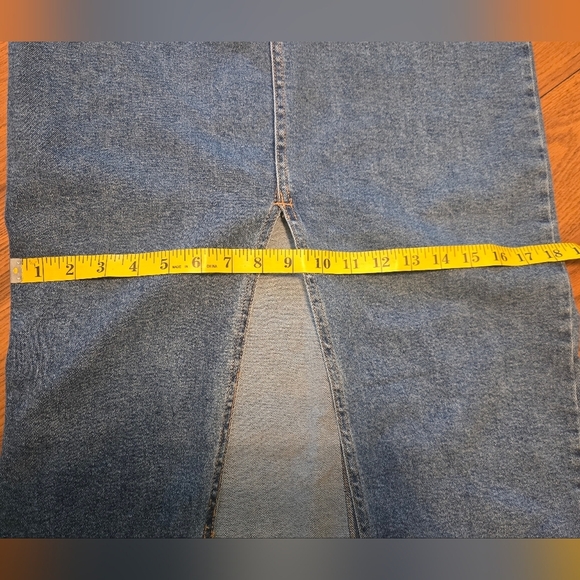 NWT RE Generation By Celebrity Pink Denim Overall Midi Dress Size Medium - Picture 12 of 14